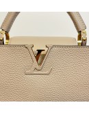 LOUIS VUITTON Capucines BB Taurillon Leather in Galet – GHW (Microchip – May 2023)