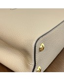 LOUIS VUITTON Capucines BB Taurillon Leather in Galet – GHW (Microchip – May 2023)