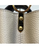 LOUIS VUITTON Capucines BB Taurillon Leather in Galet – GHW (Microchip – May 2023)