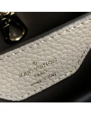 LOUIS VUITTON Capucines BB Taurillon Leather in Galet – GHW (Microchip – May 2023)
