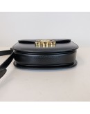 CELINE Besace Clea Triomphe Crossbody Bag in Black Shiny Calfskin – GHW