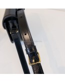 CELINE Besace Clea Triomphe Crossbody Bag in Black Shiny Calfskin – GHW