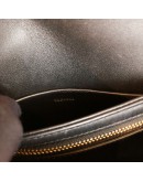 CELINE Besace Clea Triomphe Crossbody Bag in Black Shiny Calfskin – GHW