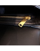 CELINE Besace Clea Triomphe Crossbody Bag in Black Shiny Calfskin – GHW