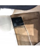 GUCCI Sylvie Mini Top Handle Bag in Off White Calfskin with Twisted Web Strap & Leather Strap – GHW
