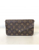 LOUIS VUITTON Monogram Pochette Felicie Clutch/Crossbody Bag - GHW (Microchip – Year 2023)
