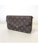 LOUIS VUITTON Monogram Pochette Felicie Clutch/Crossbody Bag - GHW (Microchip – Year 2023)