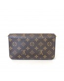LOUIS VUITTON Monogram Pochette Felicie Clutch/Crossbody Bag - GHW (Microchip – Year 2023)