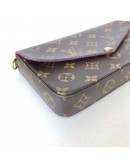 LOUIS VUITTON Monogram Pochette Felicie Clutch/Crossbody Bag - GHW (Microchip – Year 2023)