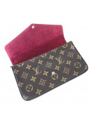 LOUIS VUITTON Monogram Pochette Felicie Clutch/Crossbody Bag - GHW (Microchip – Year 2023)