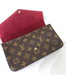 LOUIS VUITTON Monogram Pochette Felicie Clutch/Crossbody Bag - GHW (Microchip – Year 2023)
