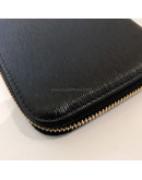 PRADA 1ML506 Nero Black Vitello Move Leather Long Zipped Wallet – GHW