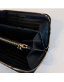 PRADA 1ML506 Nero Black Vitello Move Leather Long Zipped Wallet – GHW