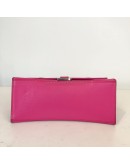 BALENCIAGA Small Hourglass Handbag in Pink Shiny Box Calfskin – SHW (Receipt Year 2019)