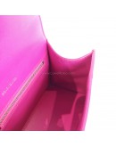 BALENCIAGA Small Hourglass Handbag in Pink Shiny Box Calfskin – SHW (Receipt Year 2019)