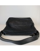 BOTTEGA VENETA Black Intreciatto Nappa Leather Hobo Shoulder Bag – GHW