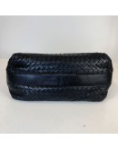 BOTTEGA VENETA Black Intreciatto Nappa Leather Hobo Shoulder Bag – GHW