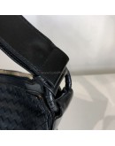 BOTTEGA VENETA Black Intreciatto Nappa Leather Hobo Shoulder Bag – GHW
