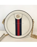 GUCCI Ophidia Round Mini Crossbody Bag in Off White Calfskin – GHW