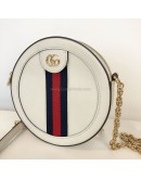 GUCCI Ophidia Round Mini Crossbody Bag in Off White Calfskin – GHW