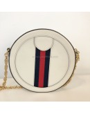 GUCCI Ophidia Round Mini Crossbody Bag in Off White Calfskin – GHW