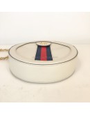 GUCCI Ophidia Round Mini Crossbody Bag in Off White Calfskin – GHW
