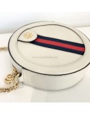 GUCCI Ophidia Round Mini Crossbody Bag in Off White Calfskin – GHW