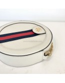 GUCCI Ophidia Round Mini Crossbody Bag in Off White Calfskin – GHW
