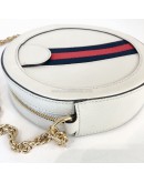 GUCCI Ophidia Round Mini Crossbody Bag in Off White Calfskin – GHW