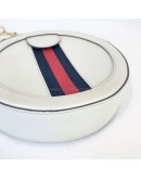 GUCCI Ophidia Round Mini Crossbody Bag in Off White Calfskin – GHW