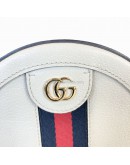 GUCCI Ophidia Round Mini Crossbody Bag in Off White Calfskin – GHW