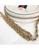 GUCCI Ophidia Round Mini Crossbody Bag in Off White Calfskin – GHW