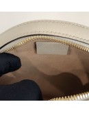 GUCCI Ophidia Round Mini Crossbody Bag in Off White Calfskin – GHW
