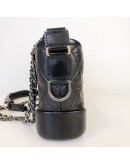 CHANEL Small Gabrielle Hobo Bag in Black Aged Calfskin – Tri Tone Hardware (30 Series - Year 2020)