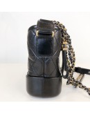 CHANEL Small Gabrielle Hobo Bag in Black Aged Calfskin – Tri Tone Hardware (30 Series - Year 2020)