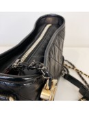 CHANEL Small Gabrielle Hobo Bag in Black Aged Calfskin – Tri Tone Hardware (30 Series - Year 2020)