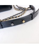 CHANEL Small Gabrielle Hobo Bag in Black Aged Calfskin – Tri Tone Hardware (30 Series - Year 2020)