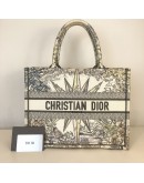 CHRISTIAN DIOR Medium Dior Book Tote in Reve d’Infini Motif (Ivory/Multicolor Embroidery) (Year 2022)