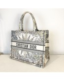 CHRISTIAN DIOR Medium Dior Book Tote in Reve d’Infini Motif (Ivory/Multicolor Embroidery) (Year 2022)