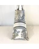 CHRISTIAN DIOR Medium Dior Book Tote in Reve d’Infini Motif (Ivory/Multicolor Embroidery) (Year 2022)