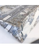 CHRISTIAN DIOR Medium Dior Book Tote in Reve d’Infini Motif (Ivory/Multicolor Embroidery) (Year 2022)