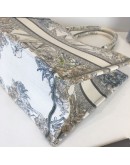 CHRISTIAN DIOR Medium Dior Book Tote in Reve d’Infini Motif (Ivory/Multicolor Embroidery) (Year 2022)