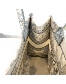 CHRISTIAN DIOR Medium Dior Book Tote in Reve d’Infini Motif (Ivory/Multicolor Embroidery) (Year 2022)