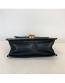 GUCCI Sylvie Mini Top Handle Bag in Black Calfskin with Bee & Star – GHW