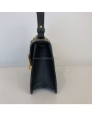 GUCCI Sylvie Mini Top Handle Bag in Black Calfskin with Bee & Star – GHW