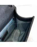 GUCCI Sylvie Mini Top Handle Bag in Black Calfskin with Bee & Star – GHW