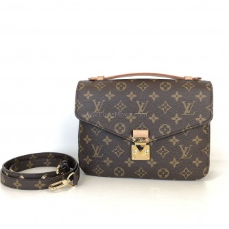 LOUIS VUITTON Monogram Pochette Metis with Shoulder Strap – GHW (Microchip New Model)