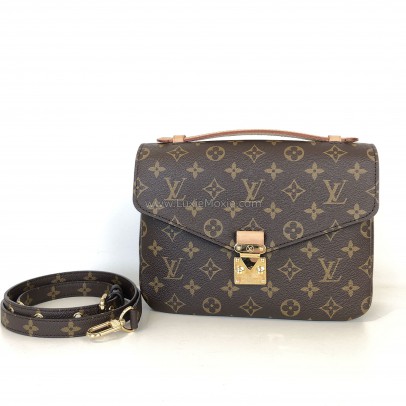 LOUIS VUITTON Monogram Pochette Metis with Shoulder Strap – GHW (Microchip New Model)