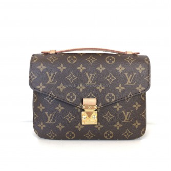 LOUIS VUITTON Monogram Pochette Metis with Shoulder Strap – GHW (Microchip New Model)
