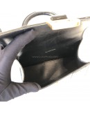 BALENCIAGA XS Mini Hourglass Handbag in Black Croc Embossed Calfskin – GHW